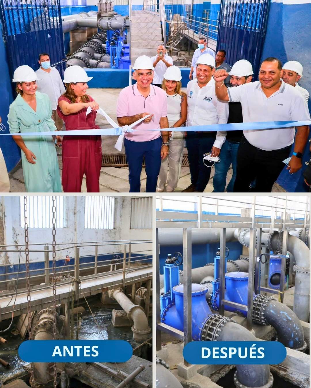 Pinedo entrega la EBAR Norte y avanza hacia la planta desalinizadora