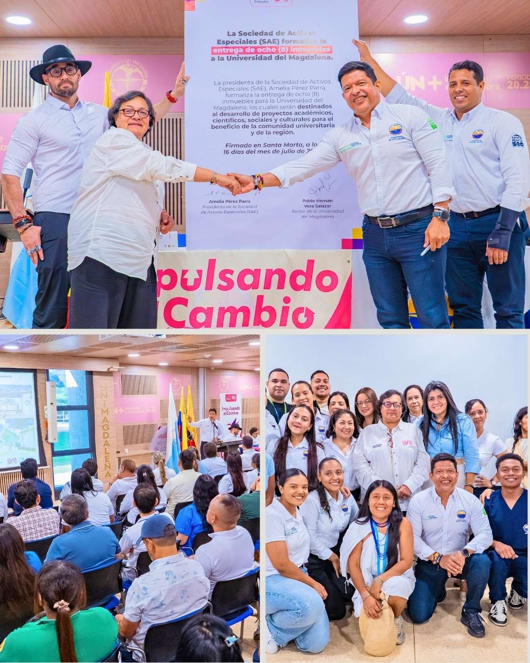 UNIMAGDALENA recibe ocho predios por la SAE para fortalecer la educación superior