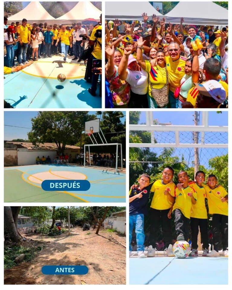 “Ya no es promesa, es realidad” Pinedo entrega cancha múltiple en Bastidas