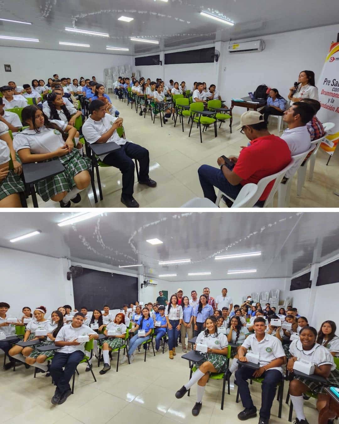 Estudiantes de Agustín Codazzi fortalecen sus competencias para las Pruebas Saber 11° con el apoyo de Drummond Ltd. y la Fundación AC