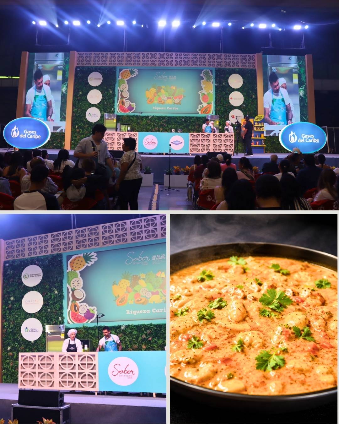 Juan Diego Vanegas llevó su cocina en vivo a Sabor Barranquilla de la mano de Gases del Caribe
