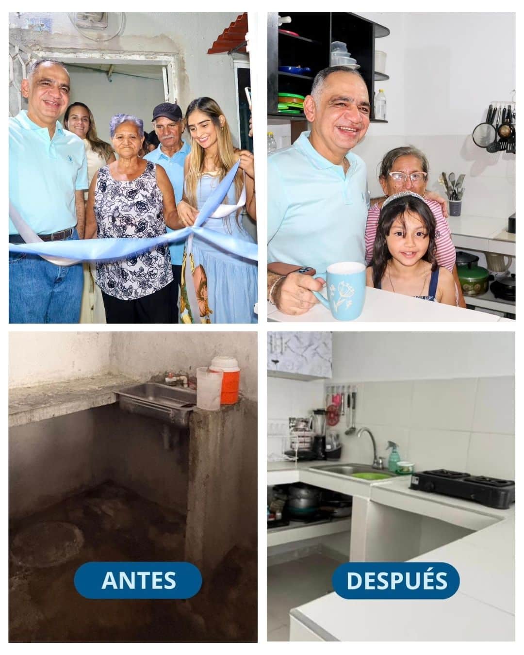 Alcalde Pinedo entrega, en El Paraíso de Gaira, mejoramientos de vivienda