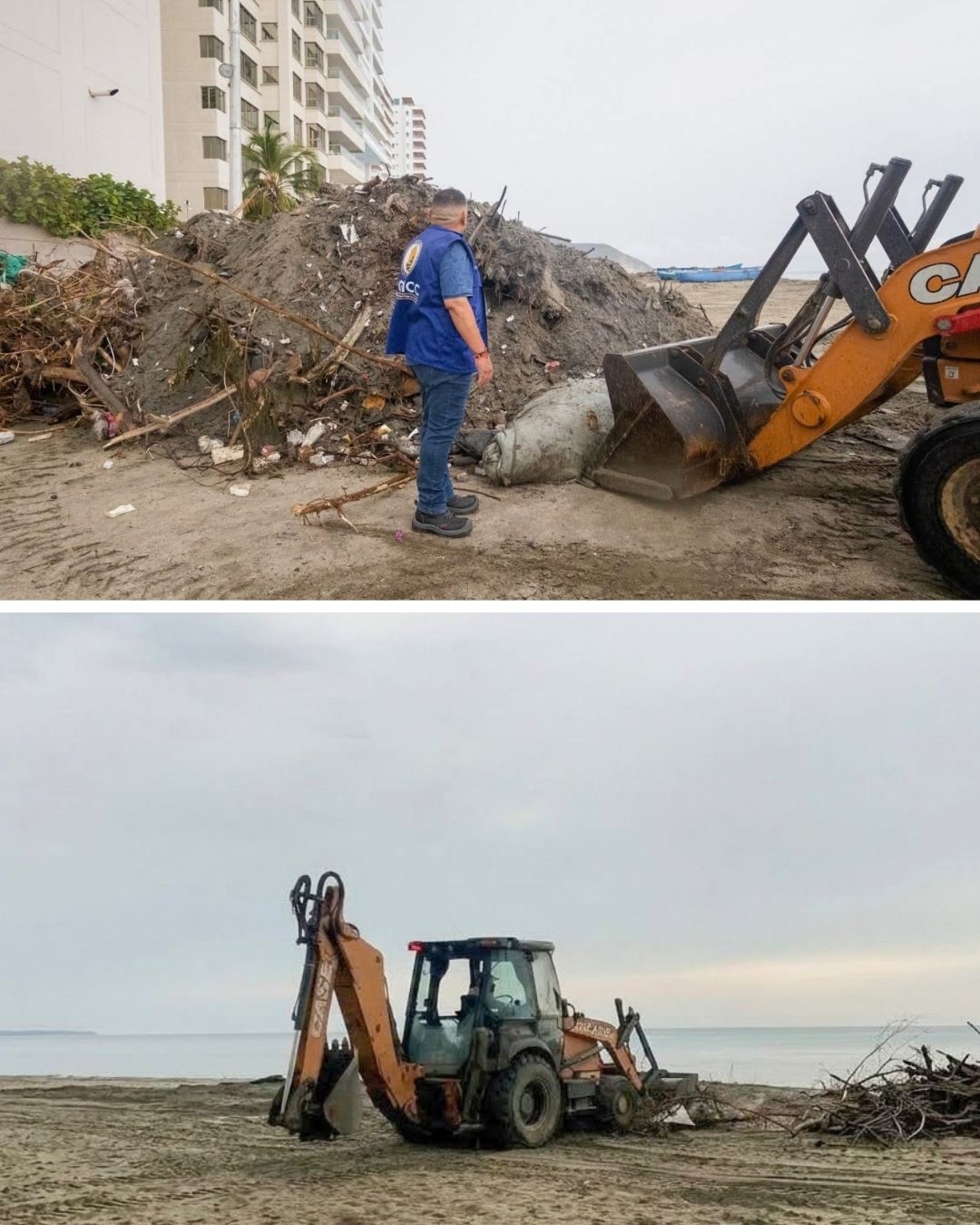 Alcaldía interviene 700 metros lineales de playa en Los Cocos