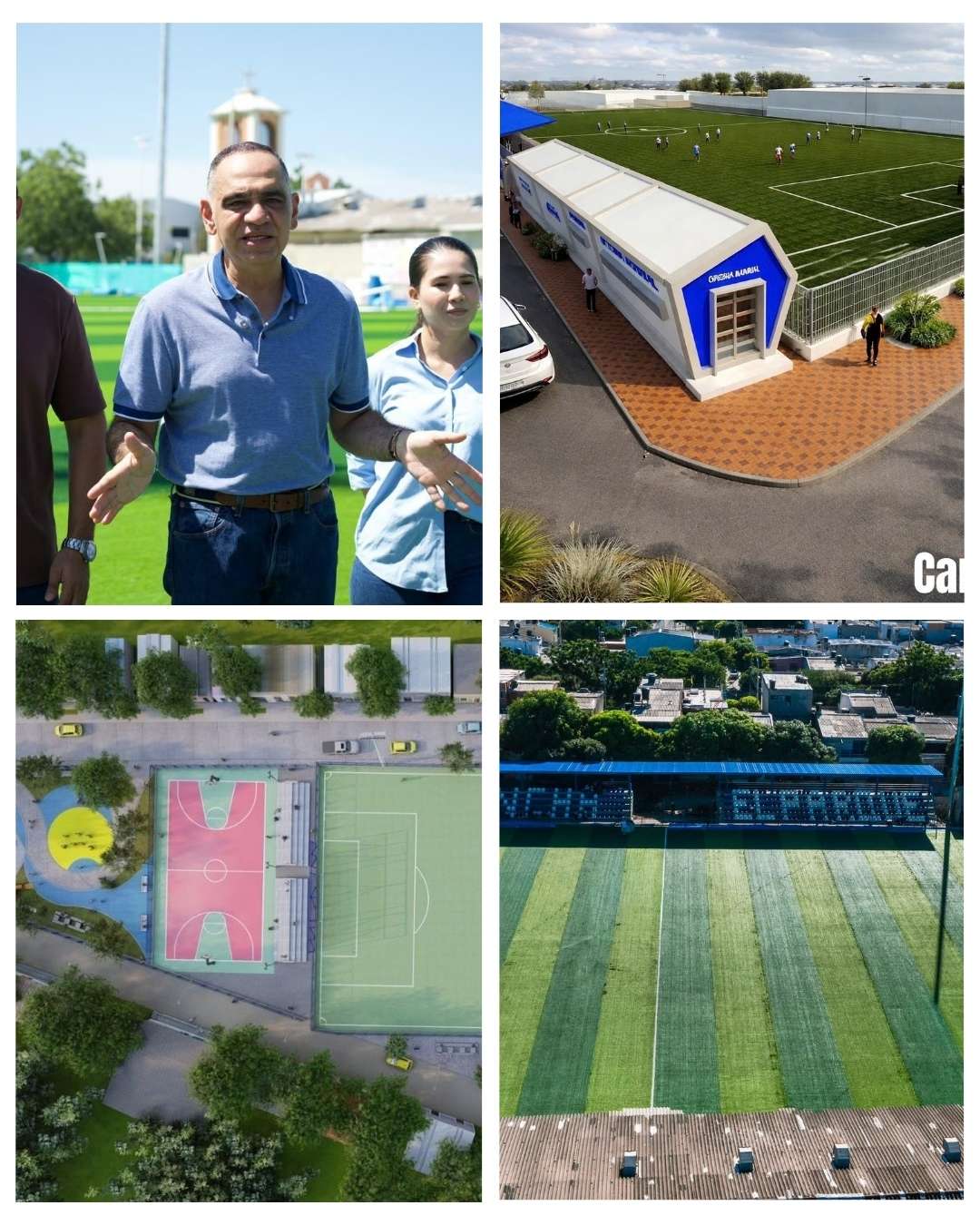 Alcalde Carlos Pinedo Cuello avanza en la construcción de cinco complejos deportivos en Santa Marta