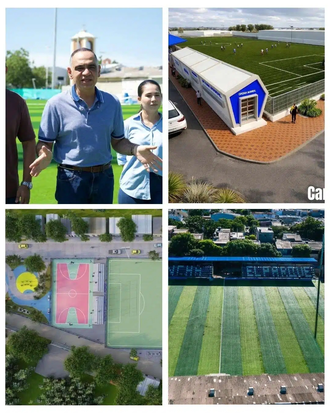 Alcalde Carlos Pinedo Cuello avanza en la construcción de cinco complejos deportivos en Santa Marta