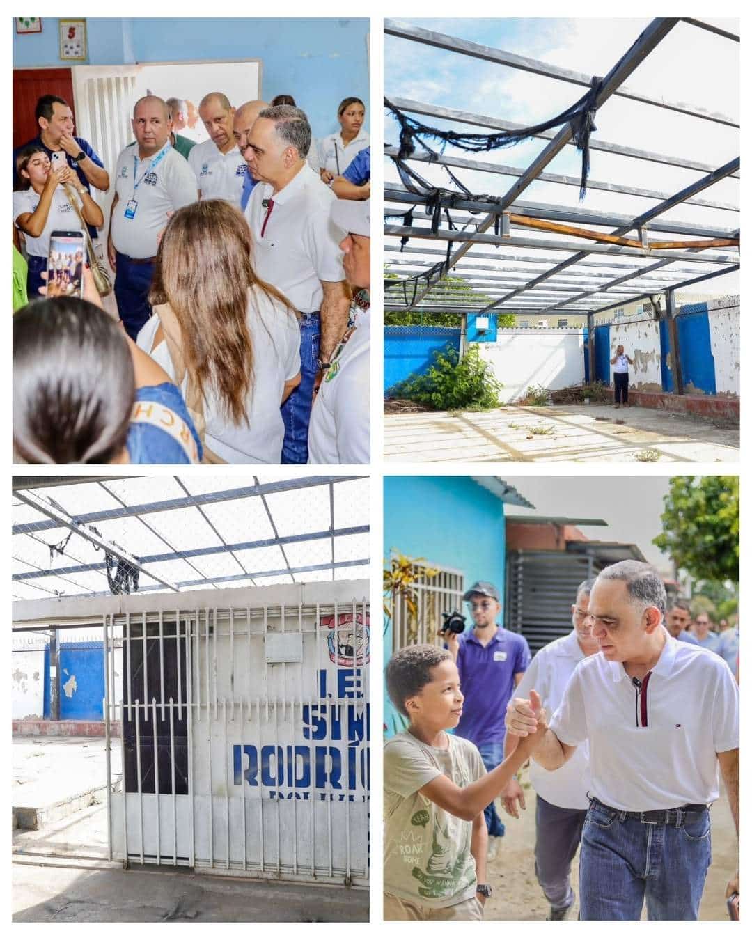La esperanza vuelva a La Bolivariana Alcalde Pinedo inicia recuperación de la I.E.D. Simón Rodríguez