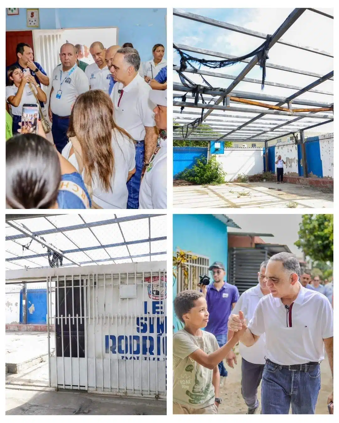 La esperanza vuelva a La Bolivariana Alcalde Pinedo inicia recuperación de la I.E.D. Simón Rodríguez