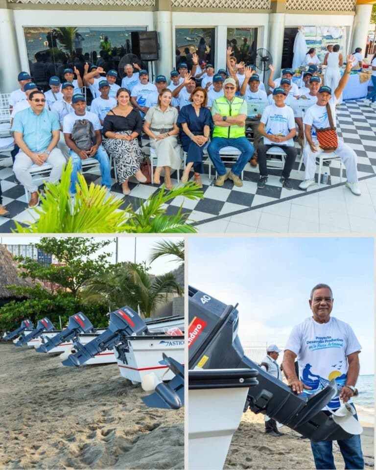 Puerto de Santa Marta entrega cinco lanchas a Asociaciones de pescadores