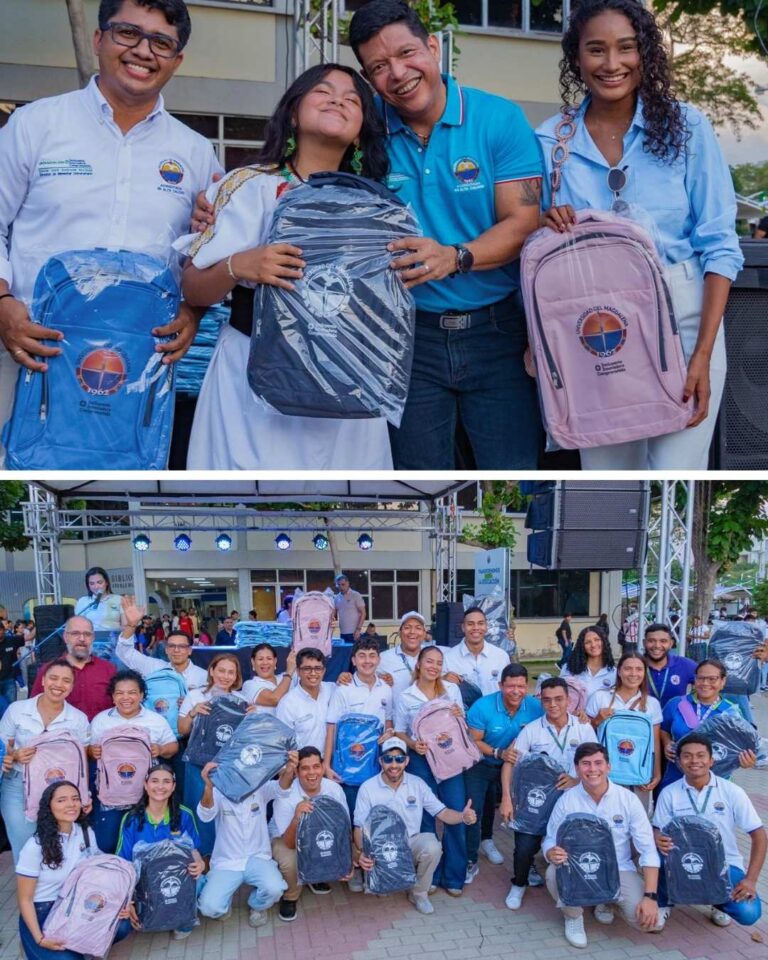 Rector de UNIMAGDALENA impulsa el sentido de pertenencia con la entrega de maletines institucionales